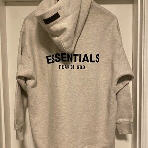 Essentials Light Oatmeal Oversized Hoodie